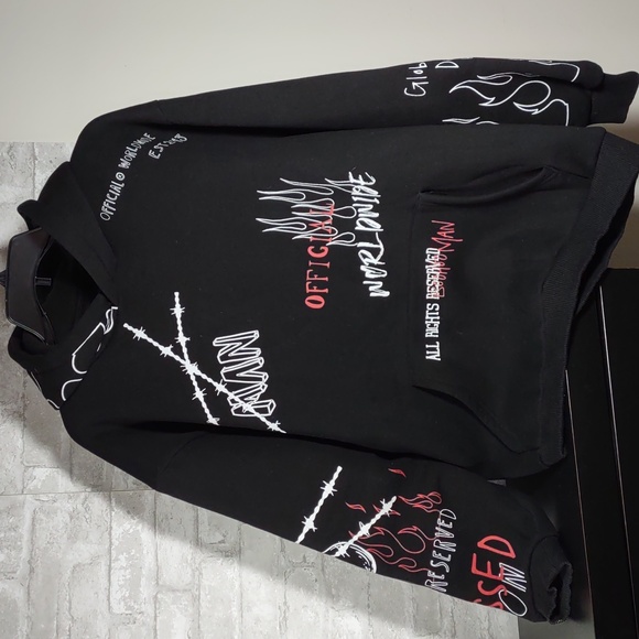 Boohoo Man Hoodie Sweatshirt - Picture 1 of 9